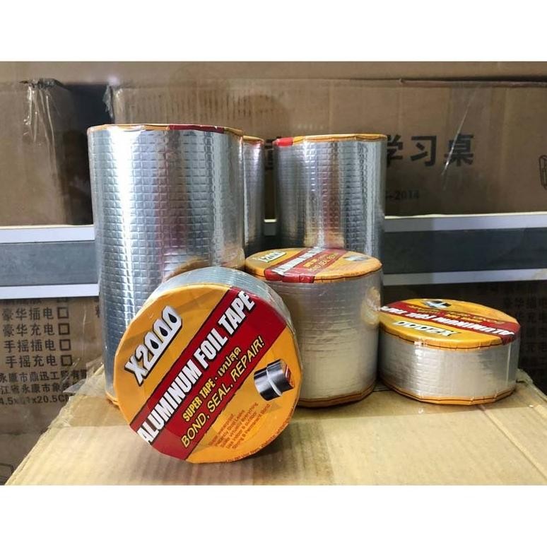 HJK Super tape X2000 3 ukuran,  lakban anti bacor X2000,  aluminium foil tape super lengket dan supe