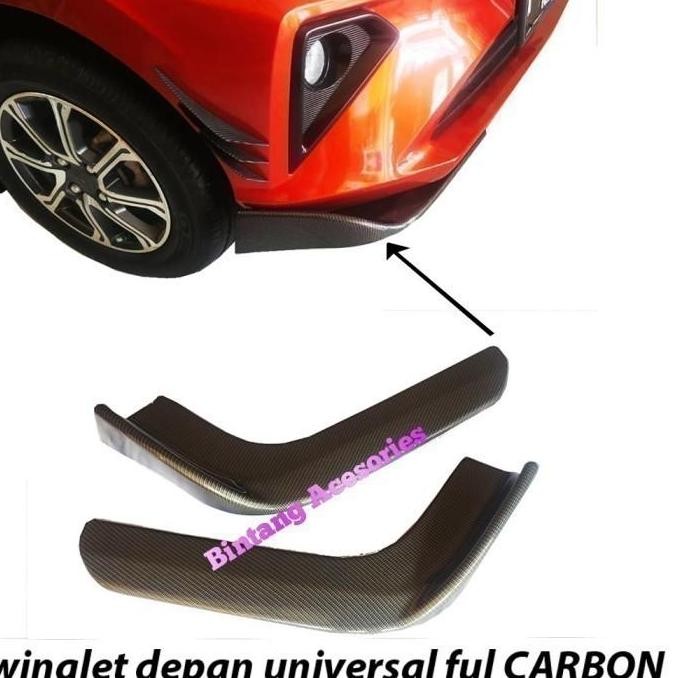 Winglet Depan Variasi Bemper Depan Mobil Vios Gen 3 Full Carbon Best Quality