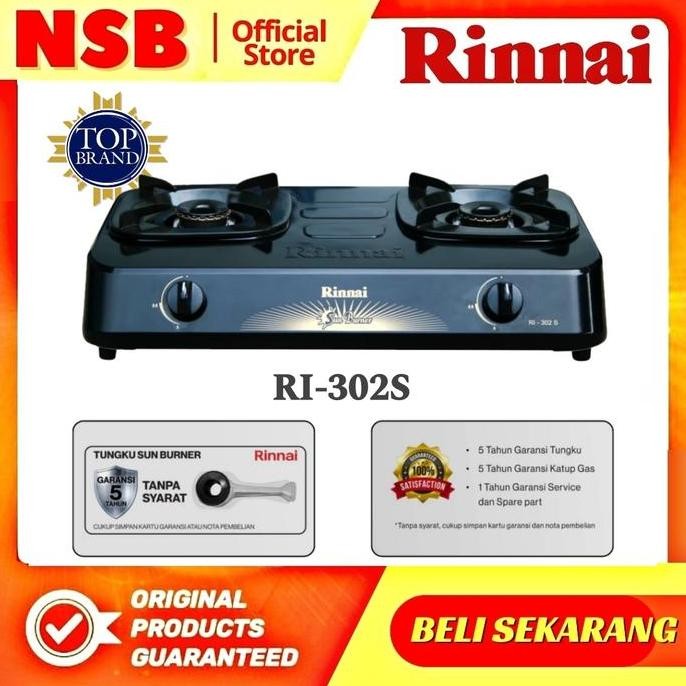 Tersedia kompor gas Rinai rinnai 2 tungku stainless murah