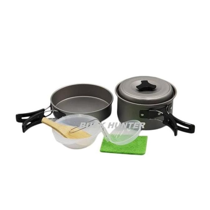 Cooking Set Outdoor Sy-200 Ds 200 Alat Masak Camping Tableware Panci