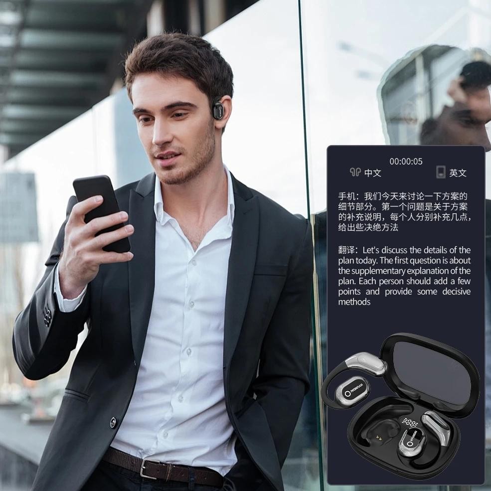 

144 Languages AI Translator Earbuds Bluetooth-Compatible 5.4 Translator Device Translation Earbuds for Travel Business Learning