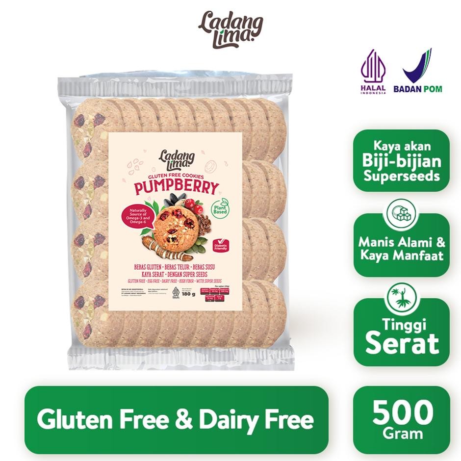 

Pumpberry Gr Healthy Cooie Na Gluten Free Ladang Lima With Protein