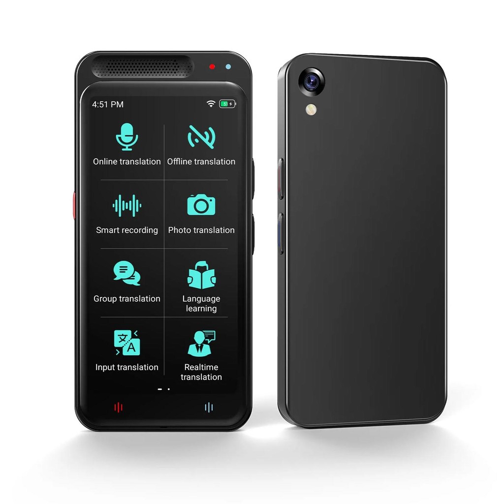 

Z6 Portable Voice Translator 139 Languages Real-time Translation 4.1 inch Smart Instant Translator with Exchange Rate Conversion