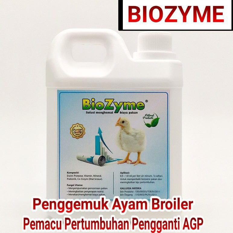 Terlaris TERBARU TERBAIK Penggemuk Ayam Broiler BIOZYME Pemacu Pertumbuhan Pengganti AGP Terbaru