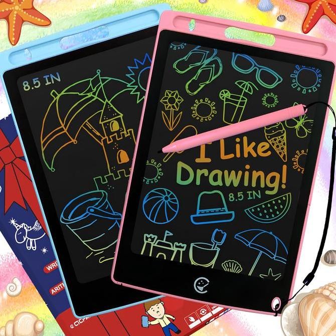 

les [TOTAL 6 ITEM] Paket Lengkap Buku Anak Belajar Menulis / Menggambar Dan Menghitung + Lcd tablet writing drawing