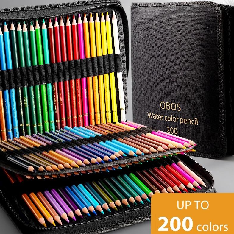 

48/72/120/200 Pcs Colored Pencils Set Watercolor Drawing Pencils With Cases Professional Drawing Sketching Art Supplies