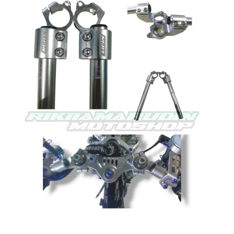 stang stir setang almu cnc setang jepit NGRT ninja rr ninja r & ninja ss NGRT original