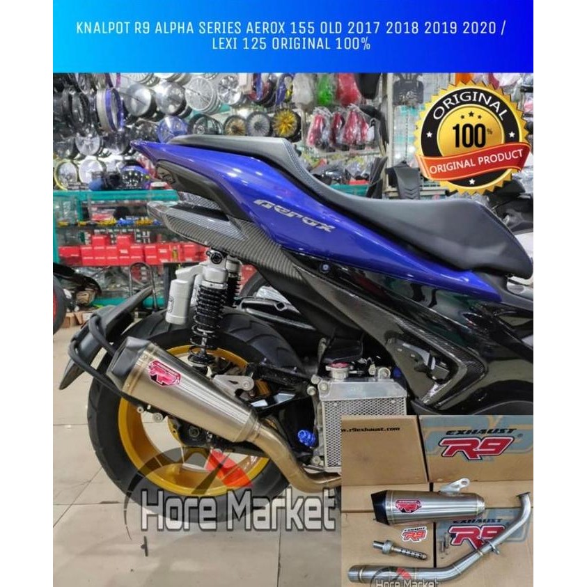 KNALPOT R9 ALPHA SERIES / KNALPOT R9 AEROX 155 ALPHA SERIES AND LEXI