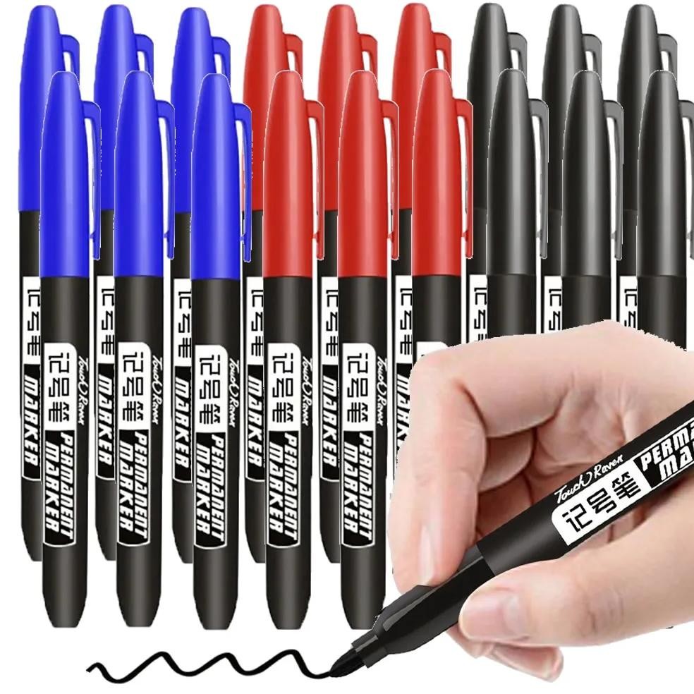 

1/6/9/20Pcs Permanent Marker Pen Manga Drawing Markers Black Blue Red Waterproof Ink Sketch Pens Stationery Art School Supplies