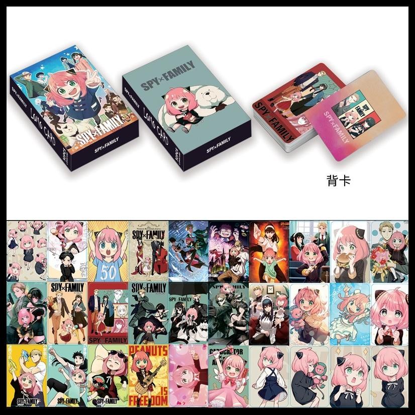 [ SPY X FAMILY ] LOMO CARD / KARTU ANIME SPY X FAMILY ISI 30 2 SISI