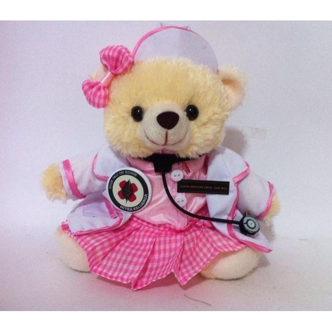 HOT SALE Boneka Wisuda Teddy Bear Suster Perawat Rumah Sakit Kado Unik Lucu