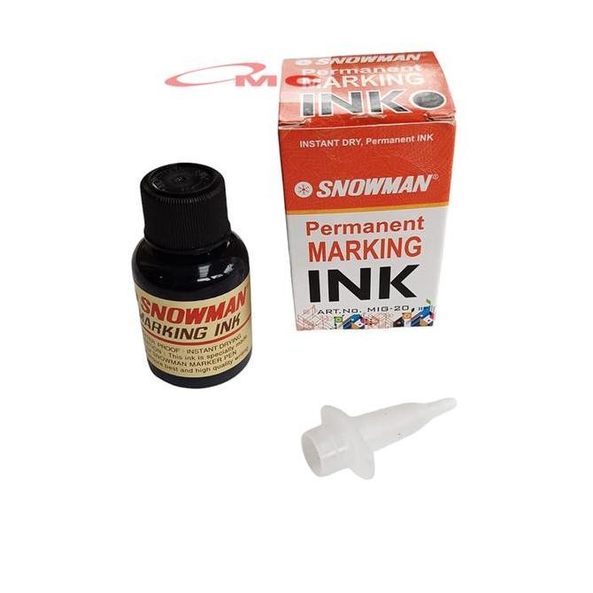 

Isi Ulang Tinta Spidol Permanen Tinta Refill Ink Tinta Isi Spidol Snowman Permanent Marking Ink Hitam Produk Lengkap