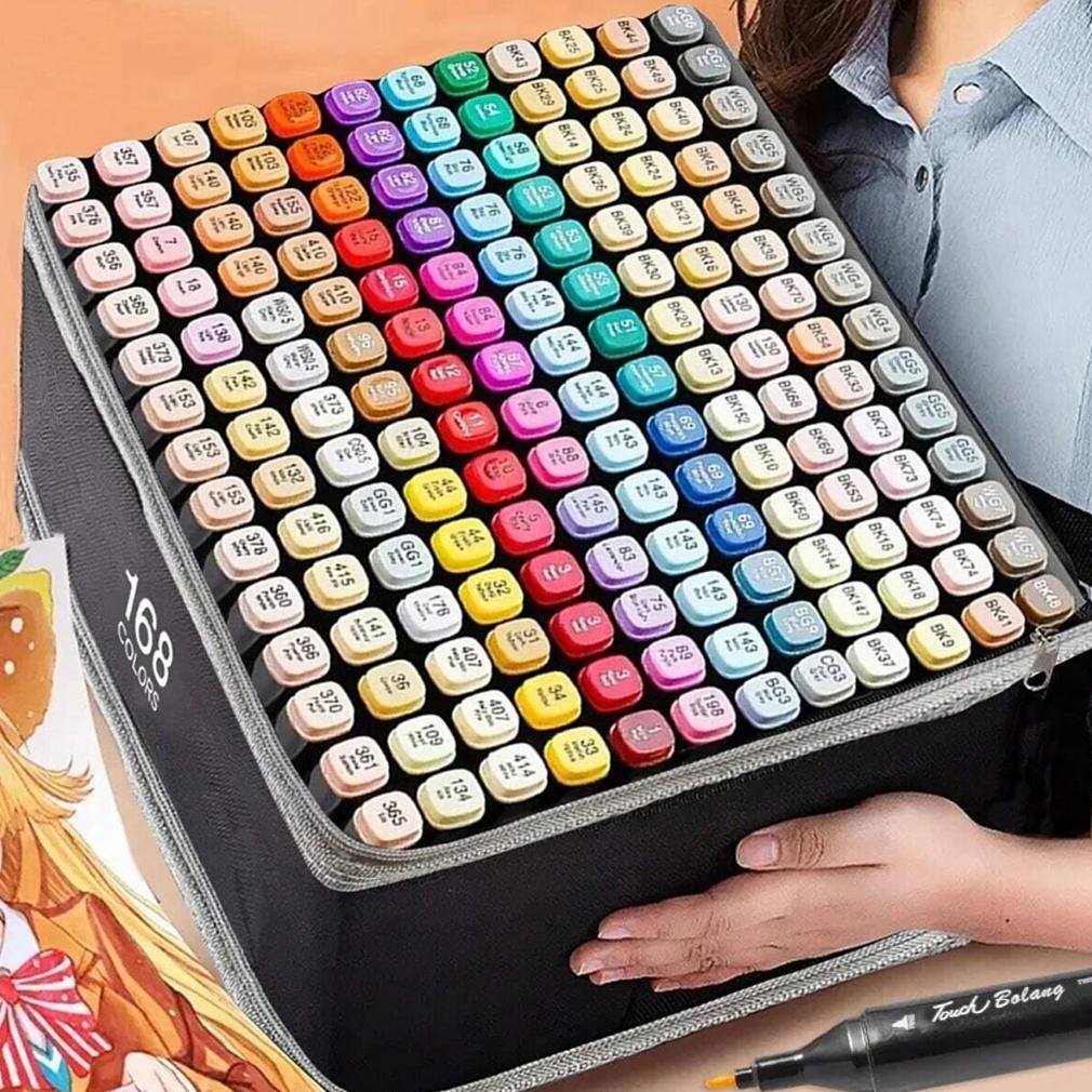 

24-80 Colors Art Marker Pen Set Double Headed Sketching Paint Oily Tip Based Markers For Draw Graffiti Manga School Art Supplies
