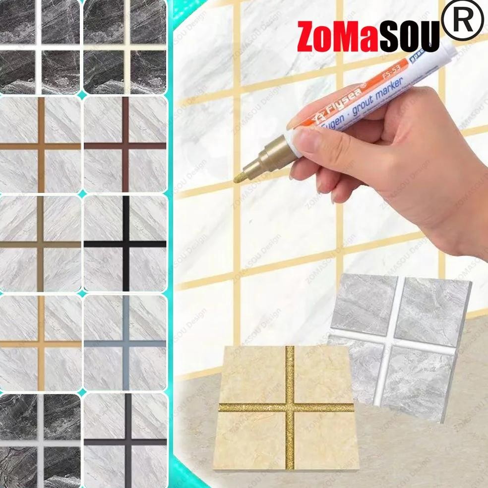

10 Colors Waterproof Tile Marker Grout Pen Wall Seam Pen For Kitchen Bathroom Ceramic Seam Paint Gap Decontamination Tools