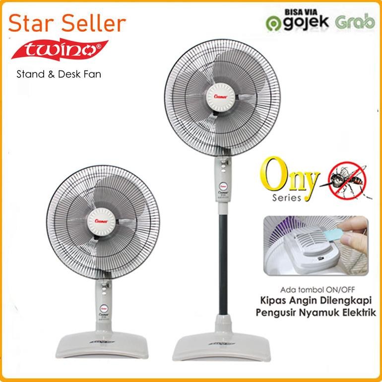 Cosmos Twino 16sn Kipas Angin Berdiri & Duduk 16inch