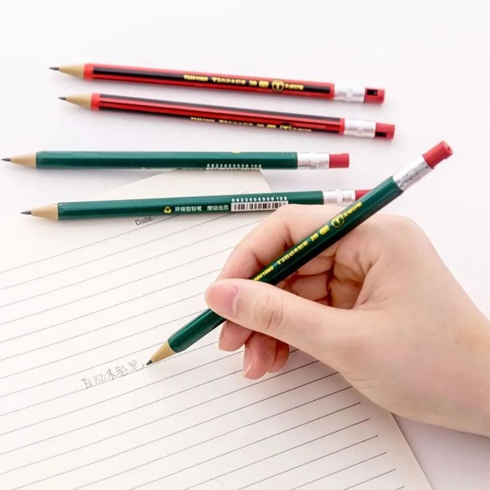 

2.0Mm 2B Automatic Pencil Press Type Comes With Sharpener Movable Pencil Stationery Sketch Drawing Writing Tool School Office