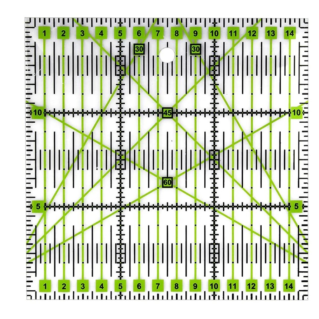 

15X15Cm Acrylic Quilting Ruler Square Patchwork Ruler Fabric Ruler Template For Tailor Sew Diy Craft Knitting Measuring Cutting