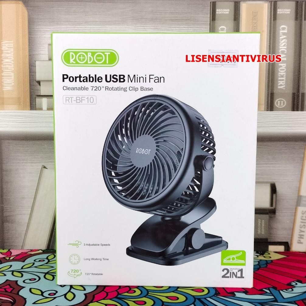 Kipas Angin Portable Robot Portable Mini Fan RT BF10 Kipas Angin Mini