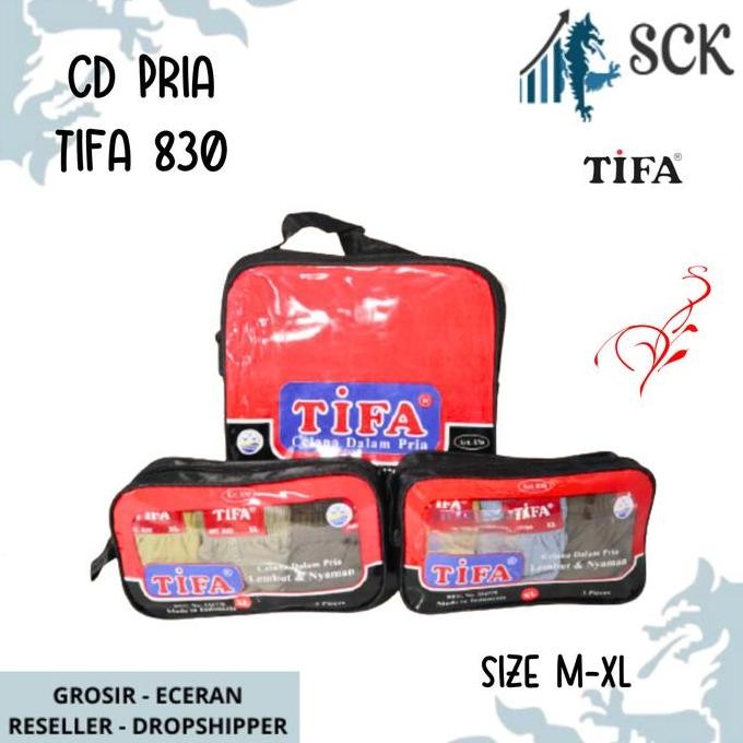 Isi 3 / Celana Dalam Tifa 830 / Pakaian Dalam Pria Tifa / Sempak Tifa Best Seller