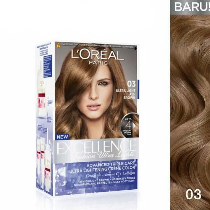 TERLARIS - LOREAL PARIS EXCELLENCE FASHION ULTRA LIGHT 03 ASH BROWN