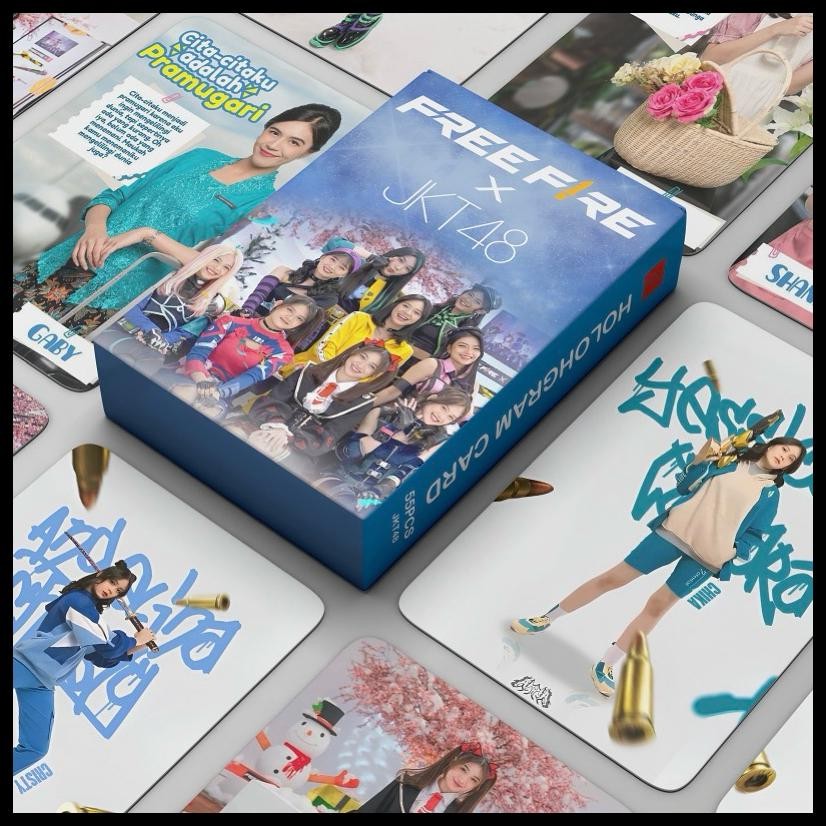 (55 LEMBAR) HOLOGRAM PHOTOCARD JKT48 CITA-CITA FREEFIRE BARU