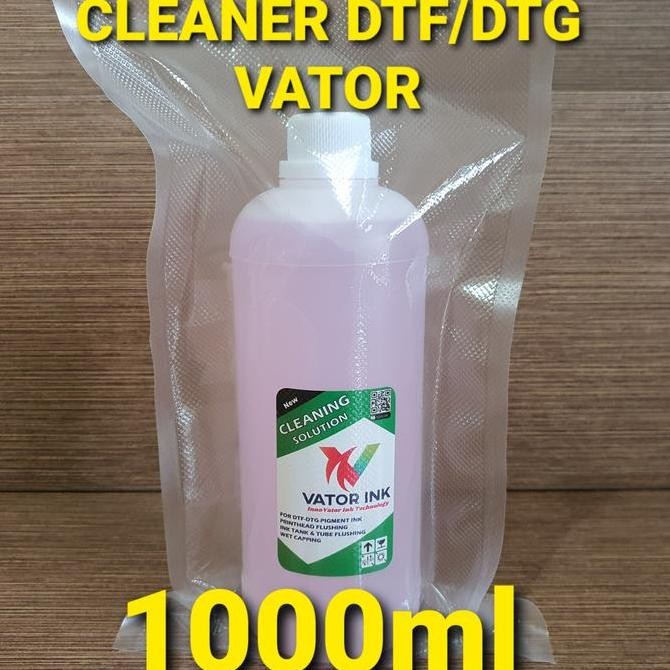 

CLEANER PRINTER DTF DTG VATOR 1000ml Premium Cleaning Solution Kualitas Original