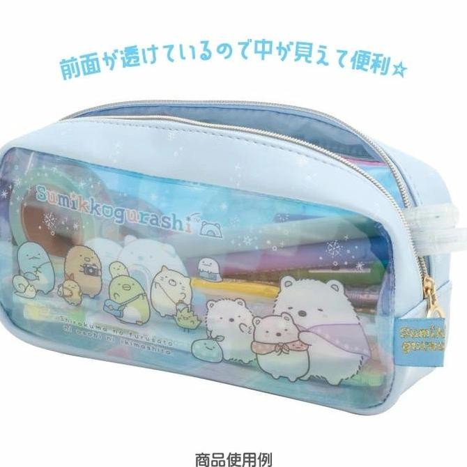 

Pencil Case Clear San-X Sumikko Gurashi Shirokuma Hometown Kotak Pensil Pouch Limited Edition Kualitas Original