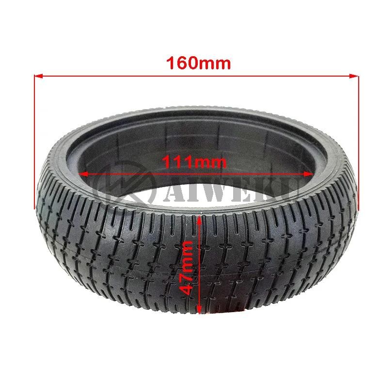 6.5 inch Solid Tire 6.5x47 Solid Tubeless Tyre for Mini Electric Scooter Balancing Scooter Parts Ber