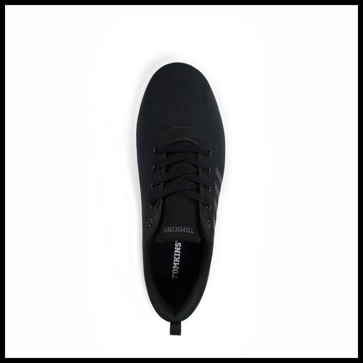 Tomkins Jewell Alpha - Hitam Putih Sneakers Sepatu Kasual Pria Original Best Seller