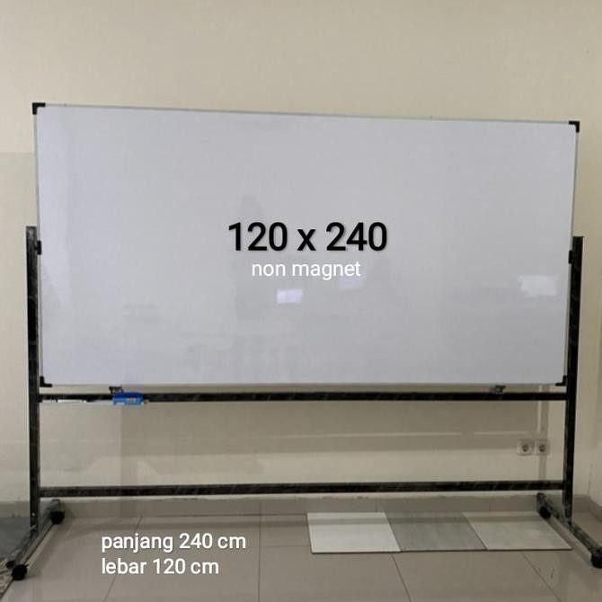 

whiteboard standing 120 x 240 cm Kualitas Original