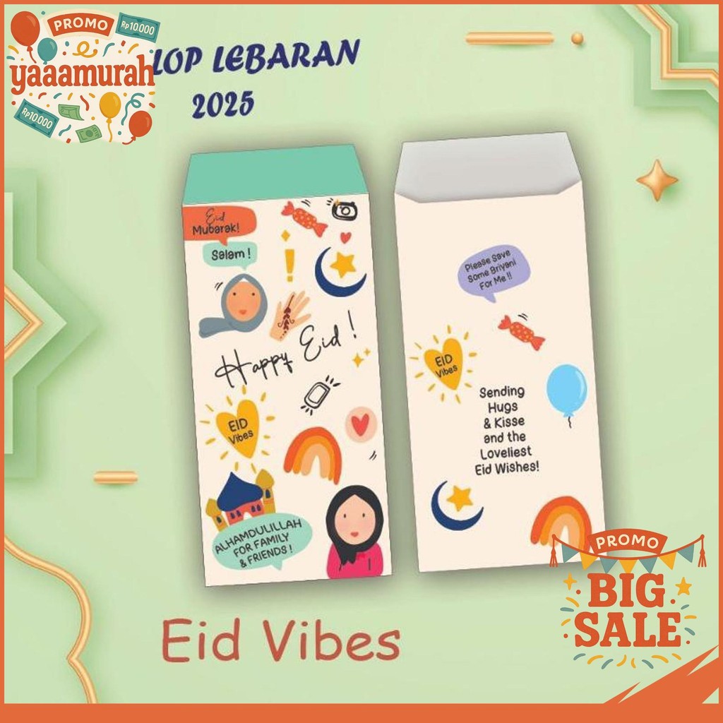 

(10PCS) AMPLOP LEBARAN 2025/ANGPAO LEBARAN 2025/ANGPAU LEBARAN IDUL FITRI