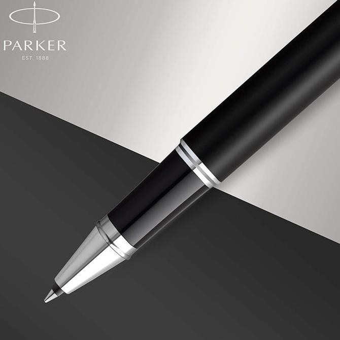 

Parker New IM Black Chrome Trim Rollerball Premium Original Kualitas Original