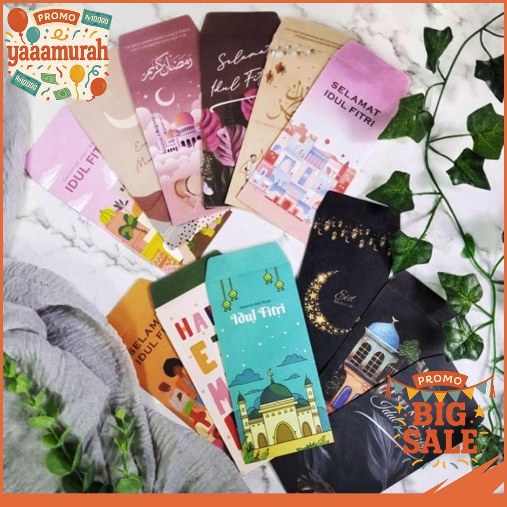 

AMPLOP LEBARAN 10 PCS AMPLOP LEBARAN 2025 PANJANG / ANGPAO LEBARAN UNIK AESTHETIC
