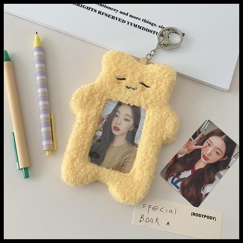 

TEMPAT PHOTOCARD KUCING LUCU 3INCH PLUSH KPOP IDOL PHOTOCARD DISPLAY PROTECTOR KREATIF ID KARTU KREDIT CASE DENGAN GANTUNGAN KUNCI