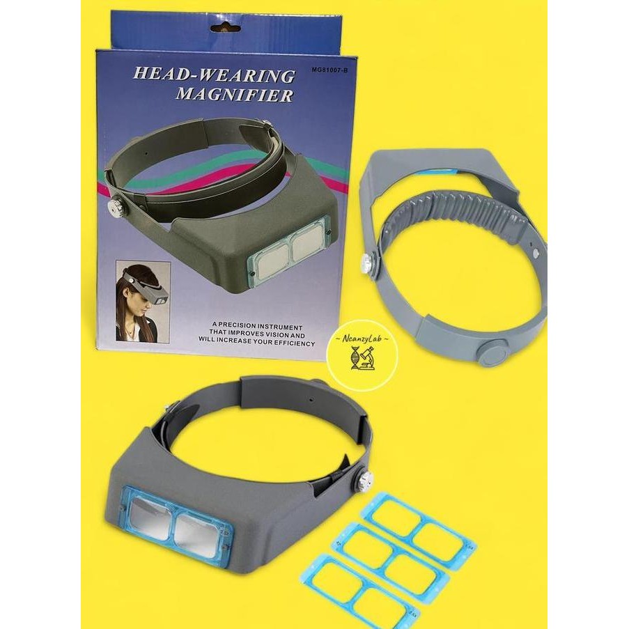 

Head Band Binocular Magnifier Optivisor Loupe 4 Lensa Visor Kualitas Original