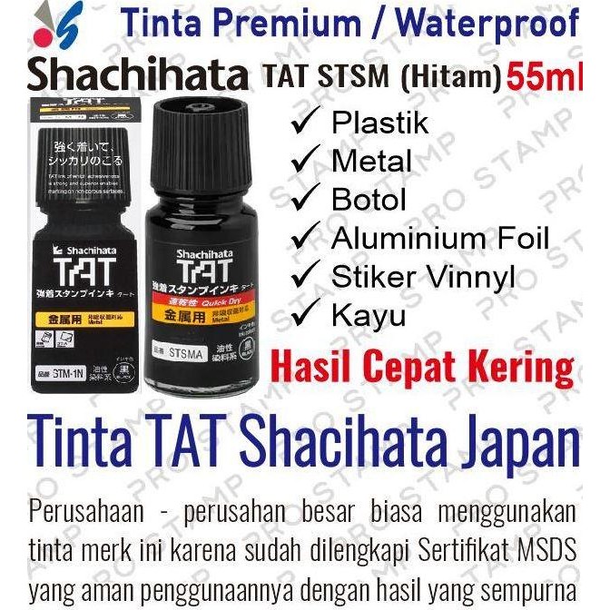 

Tinta Shacihata TAT STSM-1N 55ml Kualitas Original