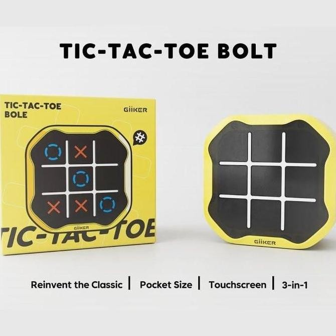 Giiker Super TIC TAC TOE BOLT Chess Puzzle Toys Mainan Asah Otak Kualitas Original