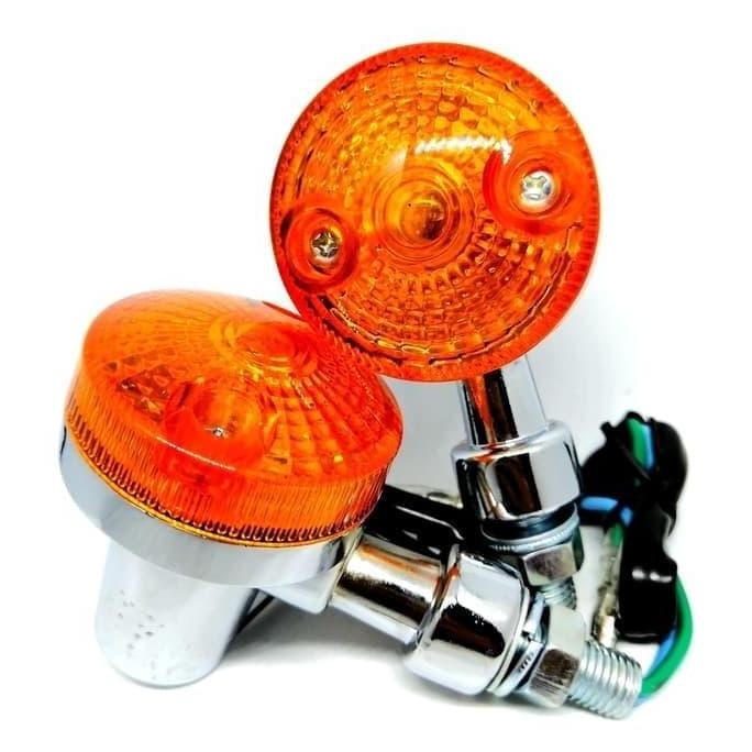 Promo Lampu Sein Sen Riting Motor Bulat Plastik Scoopy Vixion Megapro Vario COD