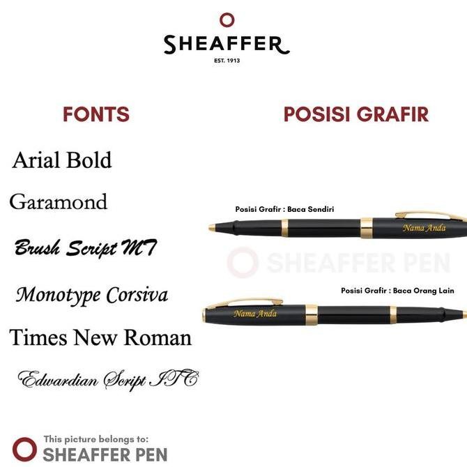 

Sheaffer 100 Glossy Blue Lacquer Ballpoint Pen Kualitas Original