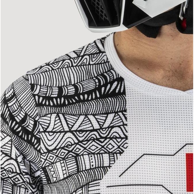 Ride Kit Jersey Set Leatt 3.5 White25 / Jersey Set Trabas GTX Motocross Supermoto Kualitas Original