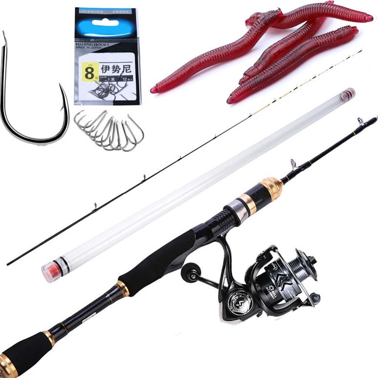 Waktu Terbatas Joran Pancing Spinning Fishing Rod Joran Pancing 1.2M Bahan Karbon Fiber Lembut Untuk