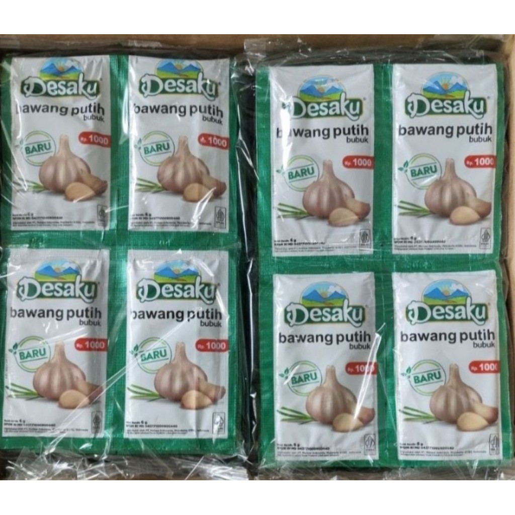 

Desaku BAWANG PUTIH bubuk 1 Renceng isi 12 pcs || bawang putih halus sachet 6 GR
