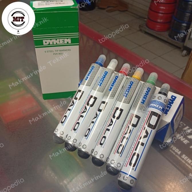 

DALO DYKEM White Marker Stainless Heavy Duty Spidol Besi Permanent Kualitas Original