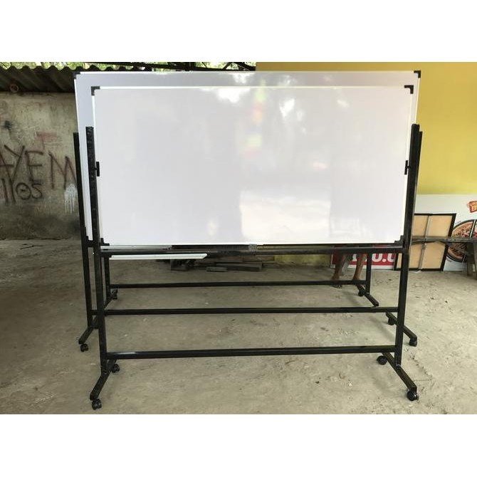 

whiteboard standing 90X240 double face Kualitas Original