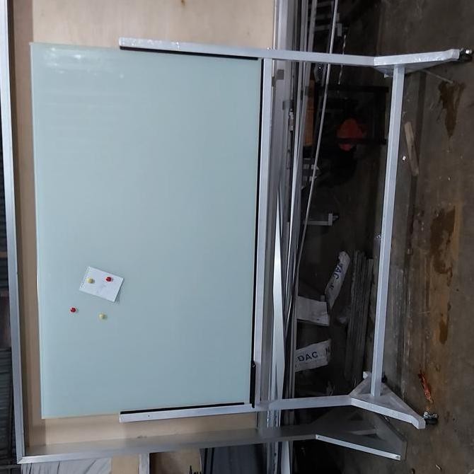 

Glass whiteboard magnet 100 x 150 cm + standing Kualitas Original