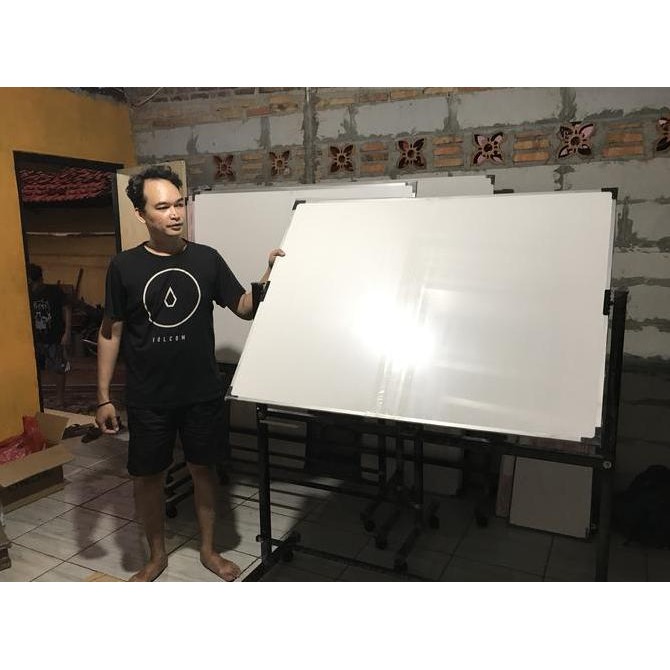 

whiteboard standing 80X120 magnetic double face Kualitas Original