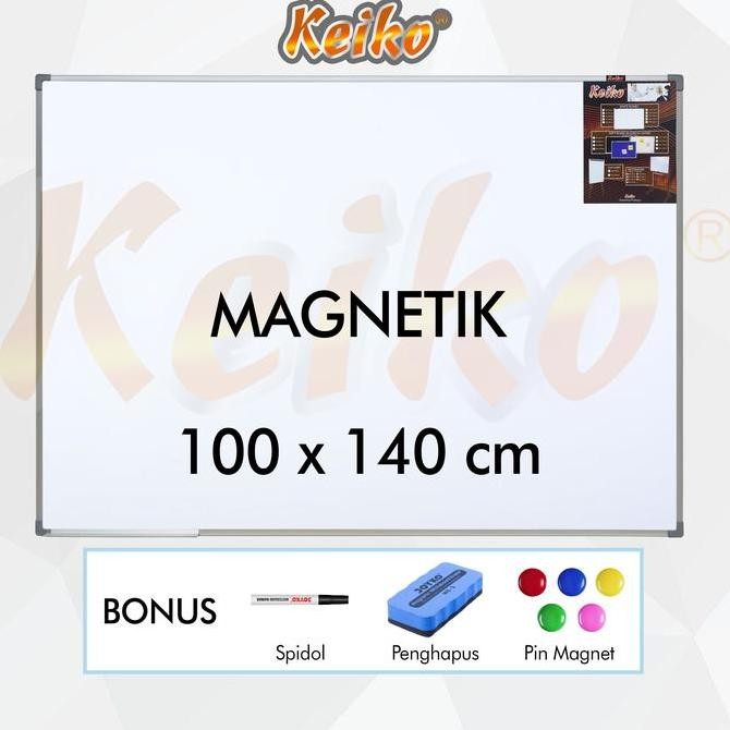

Papan Tulis Whiteboard Gantung Magnet Single Face Keiko 100 x 140 cm Kualitas Original