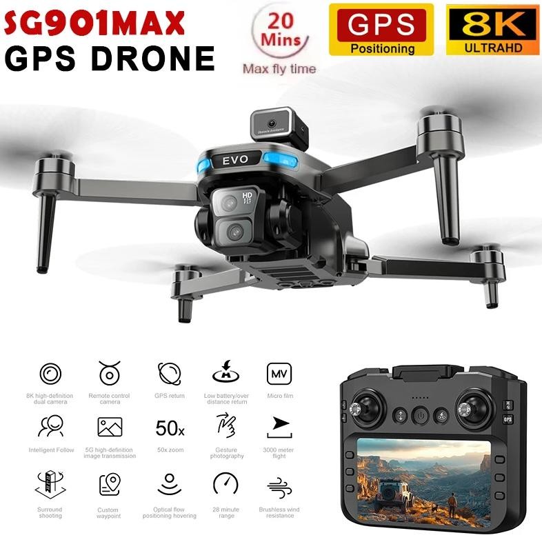 Drone Professiona 4K Dual Camera Gps Brushless Intelligent Obstacle Avoidance With Mapping Screen Co
