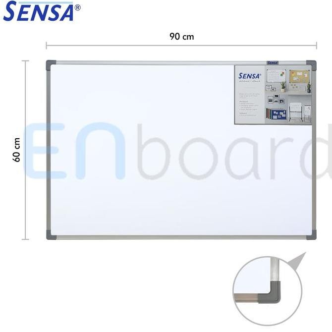 

Papan Tulis Whiteboard Gantung Magnet Double Face Sensa 60 x 90 cm Kualitas Original