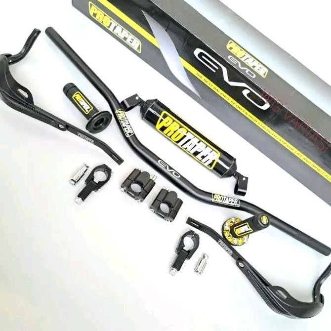 Paket Stang Fatbar Protaper Evo Tipe Low Plus Raiser Set Handguard Tulang Daun Set Handgrip Klx Crf 